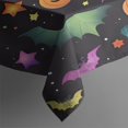 thumbnail image 3 of Whimsical Halloween Pattern Rectangle Tablecloth 60"x84",Waterproof Polyester Rectangle Table Cloth, Wipeable Spillproof Polyester Tablecloth for Dining, Camping, Indoor and Outdoor, 3 of 5