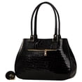 thumbnail image 2 of Bolsa Crocco De Mujer FANA Julia Color Negro 5 Preciosa Llévatela, M4040!!, 2 of 3