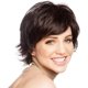 thumbnail image 1 of Nuevos productos en 2023,Peluca de pelo corto para mujer Flequillo Peluca de pelo humano natural, 1 of 4