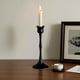 thumbnail image 1 of Candelabros vintage de hierro forjado negro para mesa de comedor, adorno decorativo, candelabros perfumados, recipiente para velas, candelabro de hierro para cenas a la luz de las velas., 1 of 6