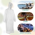 thumbnail image 5 of Bocaoying Reusable EVA Rain Ponchos with Hood for Adults, Lightweight & Tear-Resistant, 3 Pack, One Size Fits Most, White/ Gray/ Black, 5 of 7