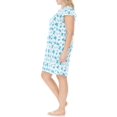 thumbnail image 3 of EZI Women's Plus Cotton-Rich Short Sleeve Darling Nightgown, 3 of 7
