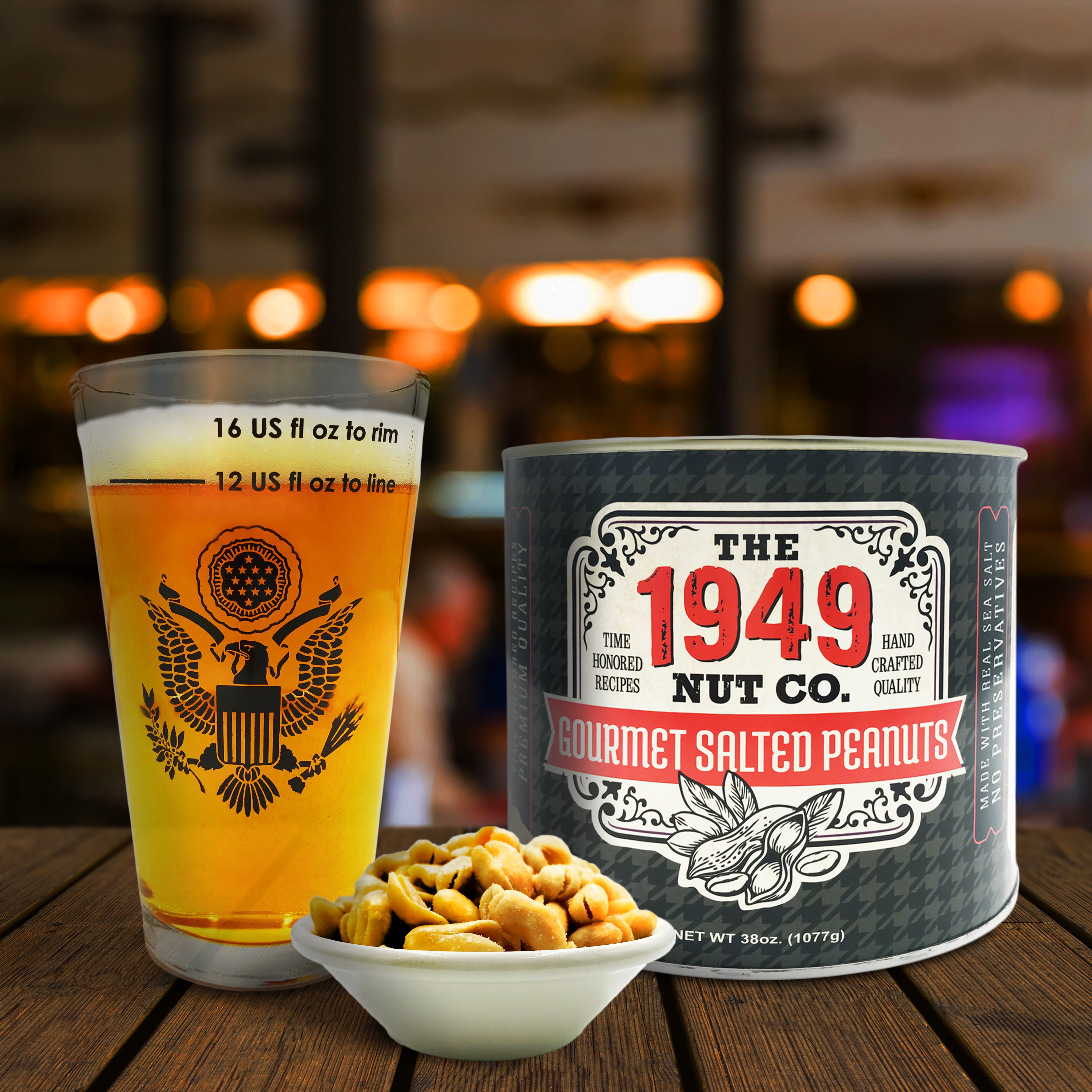 The 1949 Nut Co. Gourmet Salted Virginia Style Peanuts - 38 Ounce