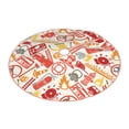 thumbnail image 2 of Kll Firefighter Icons Christmas Tree Skirt 48",Party Decorations Farmhouse For Christmas Decorations Holiday Party, 2 of 8