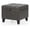 Style2 Faux Leather Dark Grey, variant on 17 Inch Storage Ottoman Foot Rest,Square Faux Leather Foot Stool,Small Ottoman with Storage,Padded Seat for Entryway,Living Room,Bedroom,Couch,Under Desk,Beige