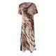 thumbnail image 3 of Gibobby Vestido largo de verano para mujer Mujeres Vestido de primavera Vestido Casual Loose Vestido Floral Ink Impreso de mangas Vestido largo elegante vesti(Caqui,XL), 3 of 5