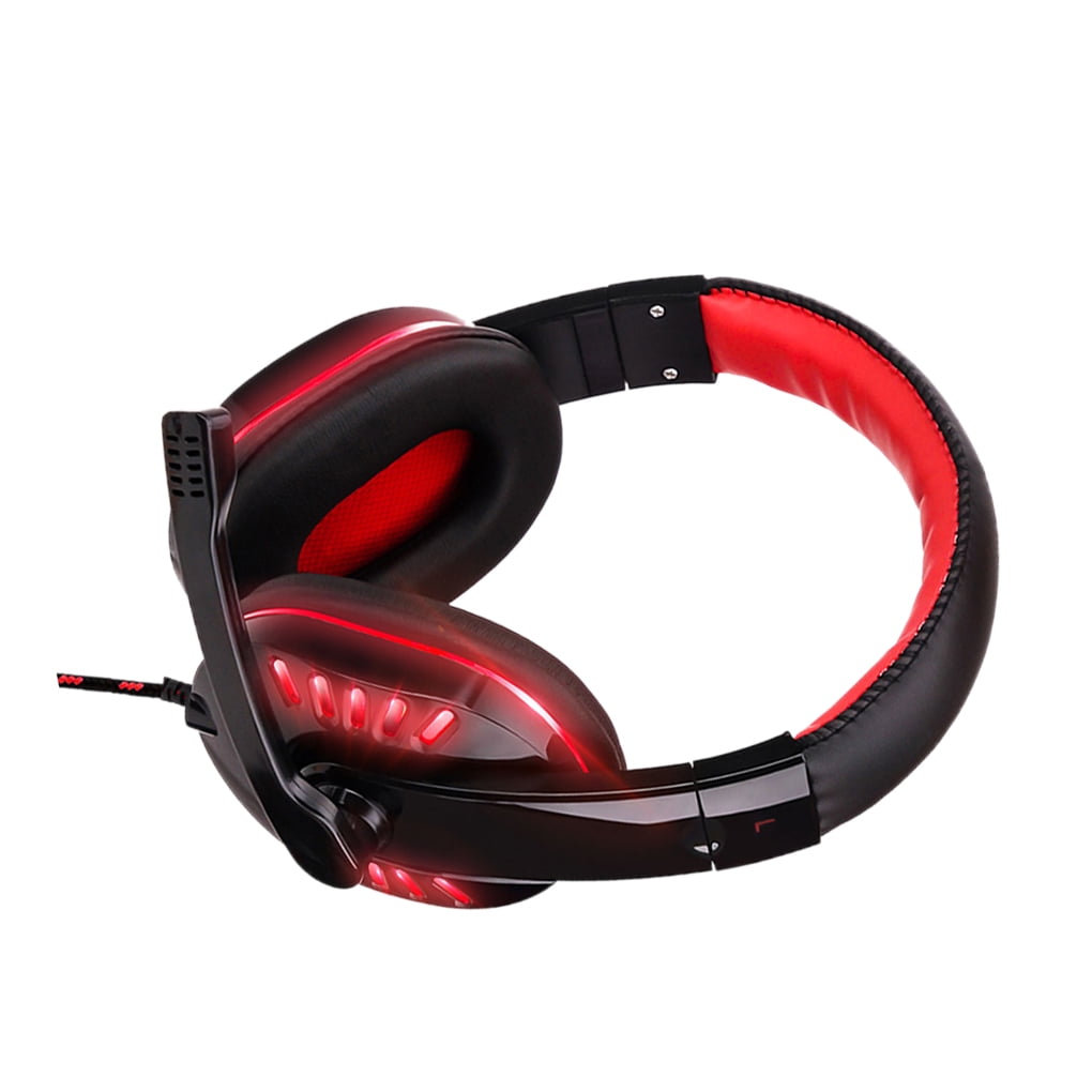 Black and discount red gaming headphones