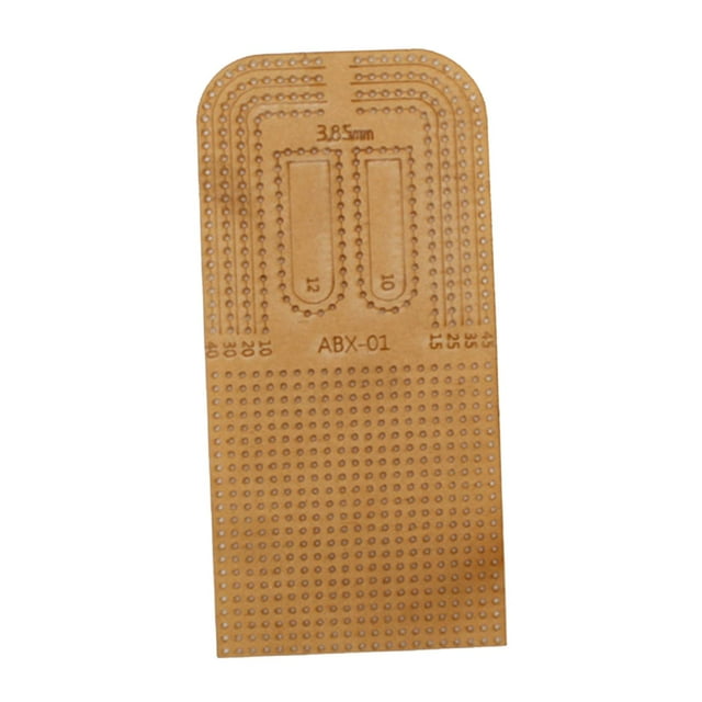 Abbracc 1PC Leather Craft Punching Positioning Calculation Ruler Clear Acrylic 175x85mm 3.85mm