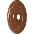 thumbnail image 2 of Ekena Millwork 22"OD x 3 1/2"ID x 1"P Berkshire Thermoformed PVC Ceiling Medallion (Fits Canopies up to 10 1/8"), Bright Coat Copper, 2 of 10