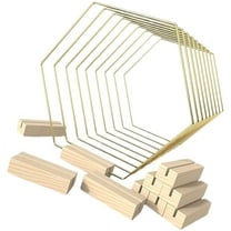 10 Pcs Wedding Table Centerpiece Metal Wreath Frame Rings Centerpieces for Tables Golden