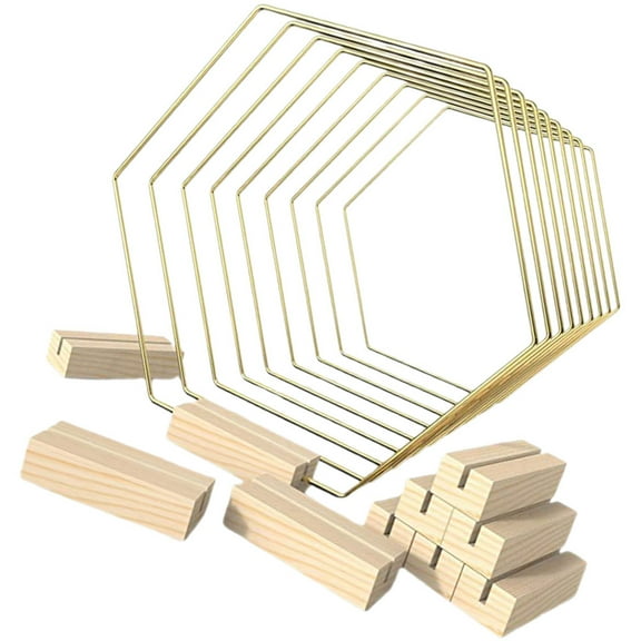 10 Pcs Wedding Table Centerpiece Metal Wreath Frame Rings Centerpieces for Tables Golden