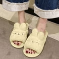 thumbnail image 2 of Gubotare Plush Slippers for Women Women's Slippers Ladies Memory Foam Slippers Non-slip Rubber Bottom Ladies Home Slippers Warm Plush Lining Bedroom Comfortable Home Shoes Size 7.5 (Yellow,7.5), 2 of 6