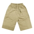 thumbnail image 3 of Boys Stretch Waist Cargo Shorts with Drawstring for Summer Casual Streetwear and Outdoor Activities Tween Kids Summer Soft Comfy Trousers Y2K Streetwear Cute Basic Pants, 3 of 5