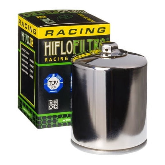 Hiflo Premium Oil Filter Chrome Race Filter Compatible With Harley-Davidson Sportster 883 Iron XL883N 2017-2020