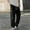Black, variant on Stretch Pants for Men Baggy Black Cargo Chinos Twill Straight Leg 6 Pockets Elastic Waist Pants Pants for Men XXL