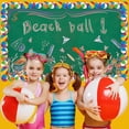 thumbnail image 5 of FRCOLOR bulletin decor 1 Roll of Bulletin Board Border Sticker Colorful Beach Ball Sticker Beach Party Decorative Sticker,826.77"X2.99"X0.02", 5 of 5