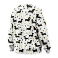 thumbnail image 5 of HELLHERO Dachshund Paw Print Sweatshirt for Women Oversized Crewneck Sweater Casual Long Sleeve Winter Pullover Tops Size L, 5 of 7