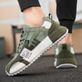 thumbnail image 3 of CORASUN Men's Chunky Platform Sneakers, Breathable Mesh Patchwork Casual Shoes, Lace Up Non Slip Walking Shoes, 3 of 3