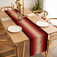 thumbnail image 3 of Table Runner 60 Inches Long for Kitchen Dining, Dark Red Ombre Dresser Scarf Farmhouse, Dining Table Decorations for Wedding/Parties, Modern Yellow Gradient Farmhouse Art 13 x 60 In, 3 of 8