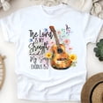 thumbnail image 1 of The Lord Is My Strength Christian Guitar Scripture T-Shirt, White, Size M, 1 of 6