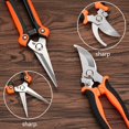 thumbnail image 5 of 5 Packs, Garden Pruning Shears Stainless Steel Blades, Handheld Scissors Set, 5 of 5