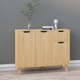 thumbnail image 1 of vidaXL Sideboard Sonoma Oak 90x30x72 cm Engineered Wood, 1 of 5
