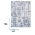 thumbnail image 7 of Livabliss Washable Rugs for Living Room, 2x4 Lillian Modern Charcoal Area Rug, Bedroom Dining Room Home Decor Stain Resistant Carpet (2'2" x 3'9"), 7 of 7