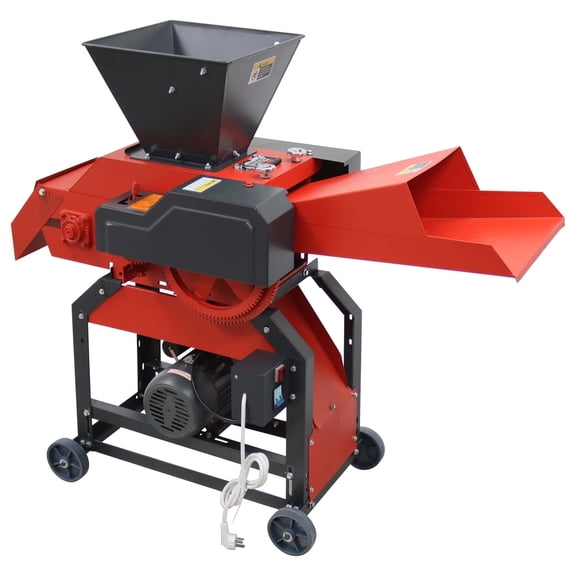 4-Blade Farm Household Hay Cutter for Cutting Grass/ Kneading Silk 400-800KG/H 220V 2.2KW