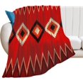 thumbnail image 2 of Navajo 1890 Child Blanket Flannel Fleece Throw Blankets 50"X40" Lightweight Fluffy Winter Fall Blanket Cozy Soft Fuzzy Plush Home Decor for Couch Bed Sofa Bedroom Living Room Travel, 2 of 6