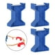 thumbnail image 3 of Los pilares del puente del tren sostienen accesorios ferroviarios de madera para niños de 3 años en adelante Estilo A Azul, 3 of 8