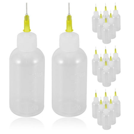 

20Pcs Professional Applicator Bottles Reusable Needle Bottles Portable Tip Bottles