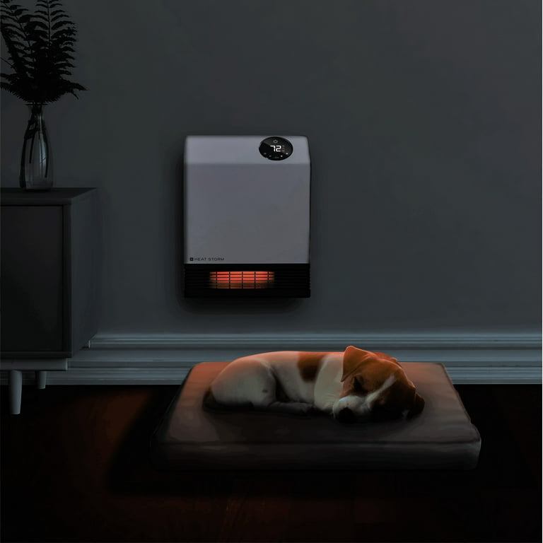 Heat Storm Deluxe Infrared Quartz Wall 1000W Heater, Indoor, White,  HS-1000-WX - Walmart.com