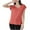 Red-576, variant on Under 10,Women's Pajama Top, Short Sleeved, Thin V-neck, Solid Color, Comfortable Sleepwear, Nighttime Lounge, Sleep Shirt, Home Fashion On-the-Go Comfort|20%Modal,40% Cotton,40% Polyester,Hot Pink