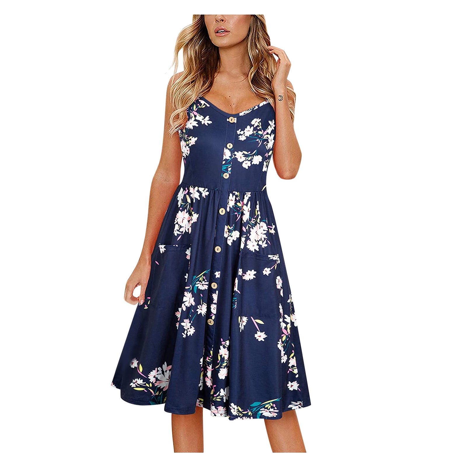 knee length casual summer dresses