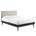 thumbnail image 2 of Modway Bridgette Full Wood Platform Bed With Splayed Legs in Black Beige, 2 of 10