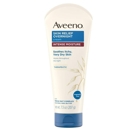 Crema hidratante Aveeno Skin Relief Overnight 215 ml (paquete de 3)