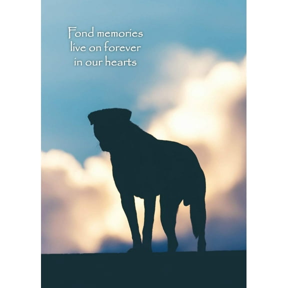 Fond Memories Pet Bereavement/Sympathy Greeting Card