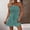 Mint Green, variant on Wovilon Women's Strapless Smocked Romper Tube Top One-Piece Shorts with Decorative Buttons Drawstring Waist for Summer Beach Vacation Casual Daily Wear