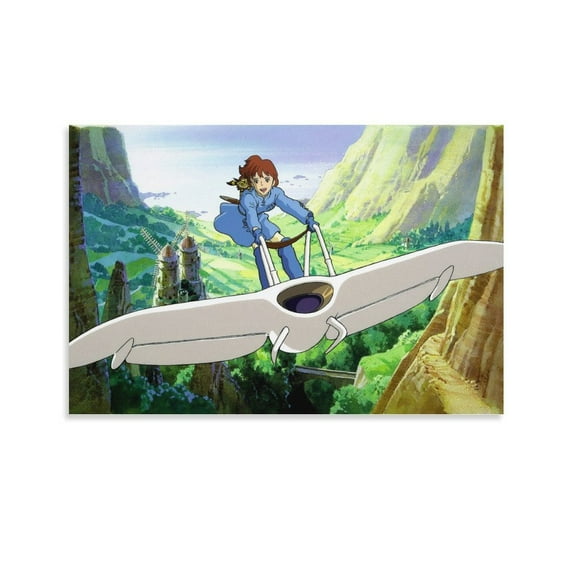 Nausicaä of The Valley of The Wind Poster Anime Canvas Wall Art Prints Poster Gifts Photo Picture Painting Posters Room Decor Home Decorative 16x24inch(40x60cm)