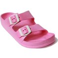 thumbnail image 2 of Sandales Légères Confortables pour Femmes Eva Réglable Double Boucle Sandales Plates Chaussures pour Femmes Filles, 2 of 6