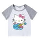 thumbnail image 4 of Ropa para niños de Hello Kitty, pantalones cortos de manga corta con dibujos animados para niñas, conjuntos deportivos informales, Camiseta de algodón para bebé + Pantalones, traje de dos piezas, 4 of 4
