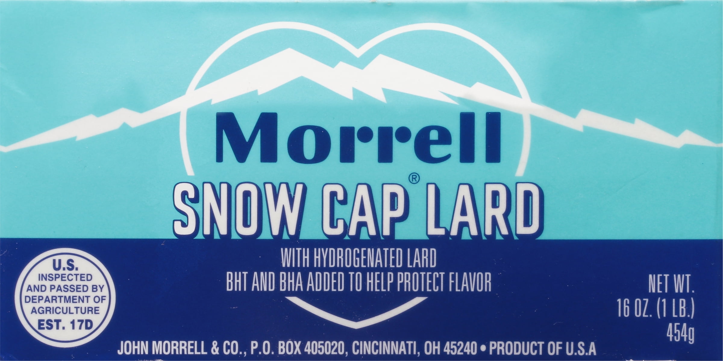 Morrell Snow Cap® Lard 16 oz. Box