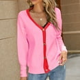 thumbnail image 2 of Fesfesfes Women Sweater Tops Cardigan Outwear Coat Sleeve Long Sleeve Sweater Coat Tops on, 2 of 8