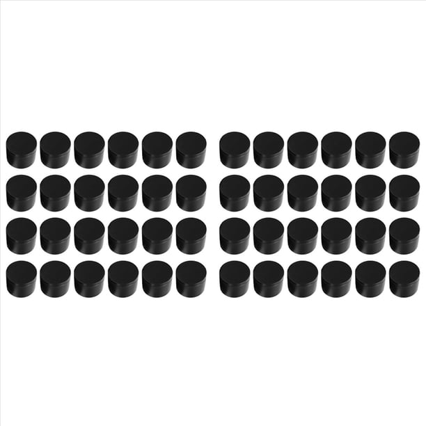 48 Latas de Velas Negras, Lata de Velas Vacía de 4 Onzas con Tapas para Hacer Velas de Bricolaje, Tarros de Velas Llenos Mate para Hacer Velas