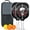 White, variant on Pickleball Paddles Set Of 2, Fiberglass Surface, Skull & Tatoo Style, 4 Balls & Bag