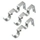 thumbnail image 4 of Silver 2 de 6 piezas Soporte de pared de barra de cortina de metal ajustable, 4 of 9