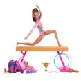 thumbnail image 5 of Barbie Coffret de jeu Gymnaste, poupée mode, brunette, 10accessoires, 5 of 5