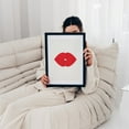 thumbnail image 5 of Hearts - Zürich Zurich Switzerland Illustration Modern Art Pop Art Minimalist Abstract Geometric Black Framed Wall Art Print 9 x 12 inches, 5 of 7