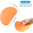 thumbnail image 2 of corne Patisserie(orange,blanc),grattoir Pte En Plastique Coupe Pte,2 Pices Racloir Spatules Pour Pain Cuisine, Crpes, Pour Pate Fromage Chocolat,1, 2 of 5