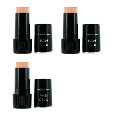 Max Factor Pan Stik Foundation - 30 Olive (Pack of 3) + Schick Slim Twin ST for Dry